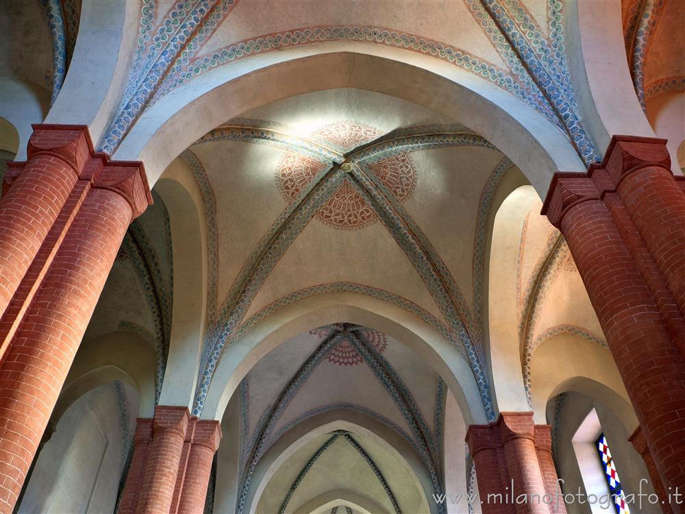 San Nazzaro Sesia (Novara, Italy) - Ceiling of the church of the Abbey of the Saints Nazario and Celso